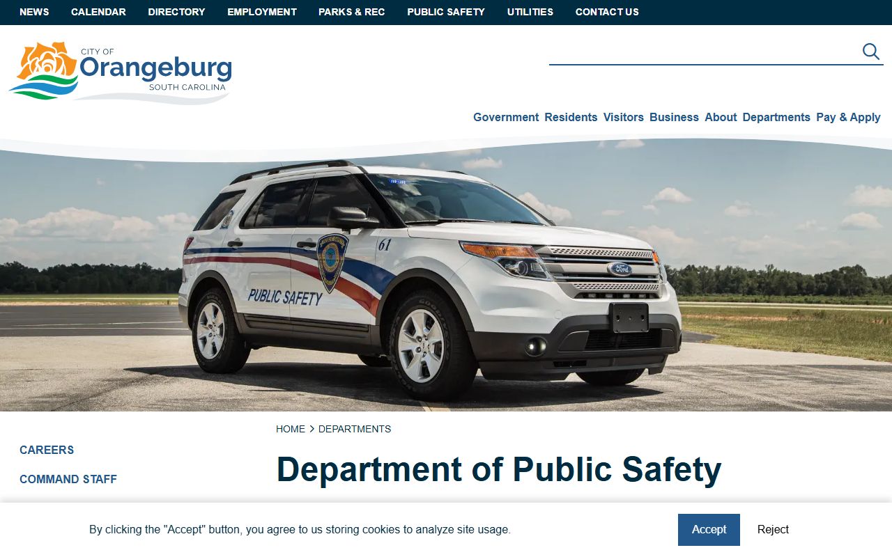 Orangeburg County jail mugshots public safety app tip channel